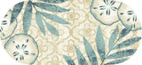 Seaside Coastal Accent Rug, 20"x44", Sand Dollar