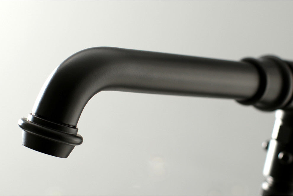 Kingston Brass Freestanding Tub Faucet With Hand Shower, Matte Black