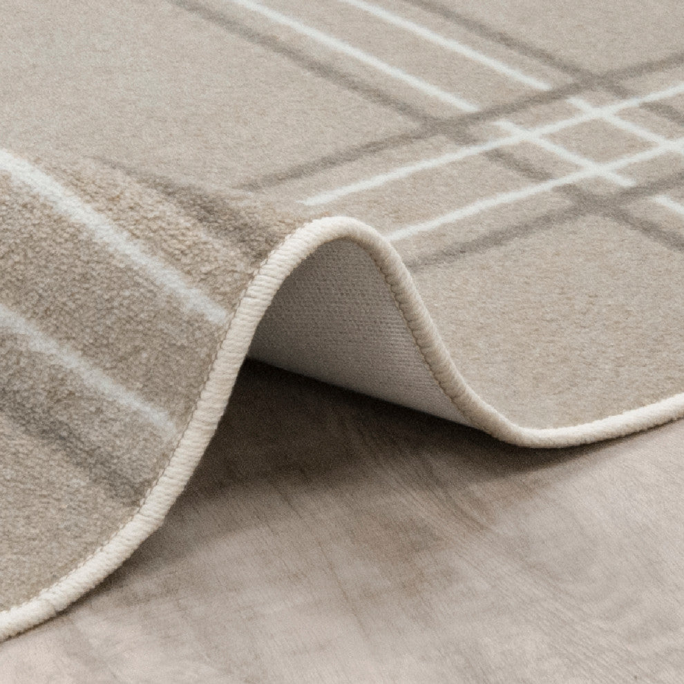 Joy Carpets Impressions Broadfield Area Rug, Beige, 3'10"x5'4"