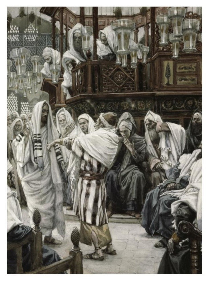 "Christ Healing The Withered Hand" Digital Paper Print by James Tissot, 24"x32"