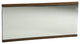 HomeRoots 24" Walnut Veneer and Glass Mirror