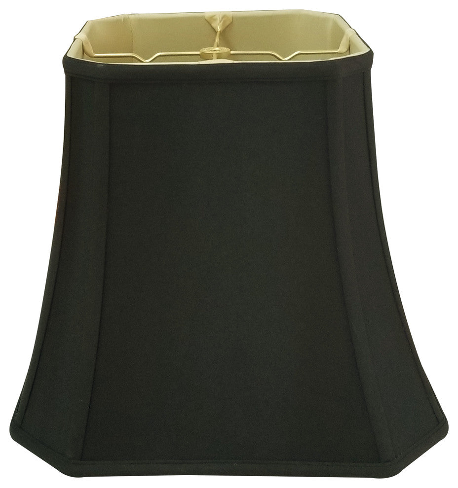 Royal Designs Square Cut Corner Basic Lampshade, Antique Gold, Black, 11x17x15