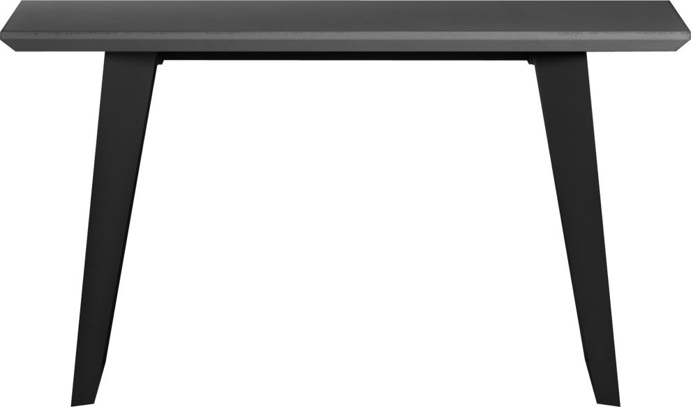 Amsterdam Desk Return, Gray Concrete