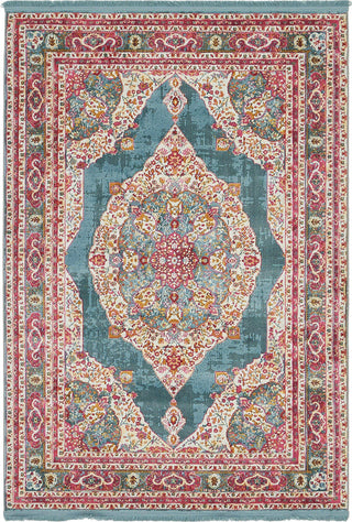 Unique Loom Turquoise Baracoa Regla 4'x6' Area Rug