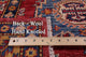 8' 0" X 9' 10" Geometric Super Kazak Hand Knotted Rug Q10606