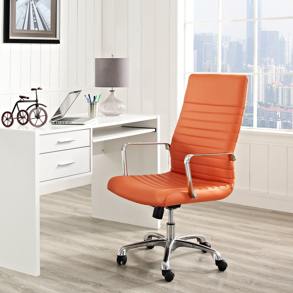 Orange Finesse Highback Office Chair