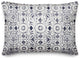 Navy New World Pattern 14x20 Spun Poly Pillow