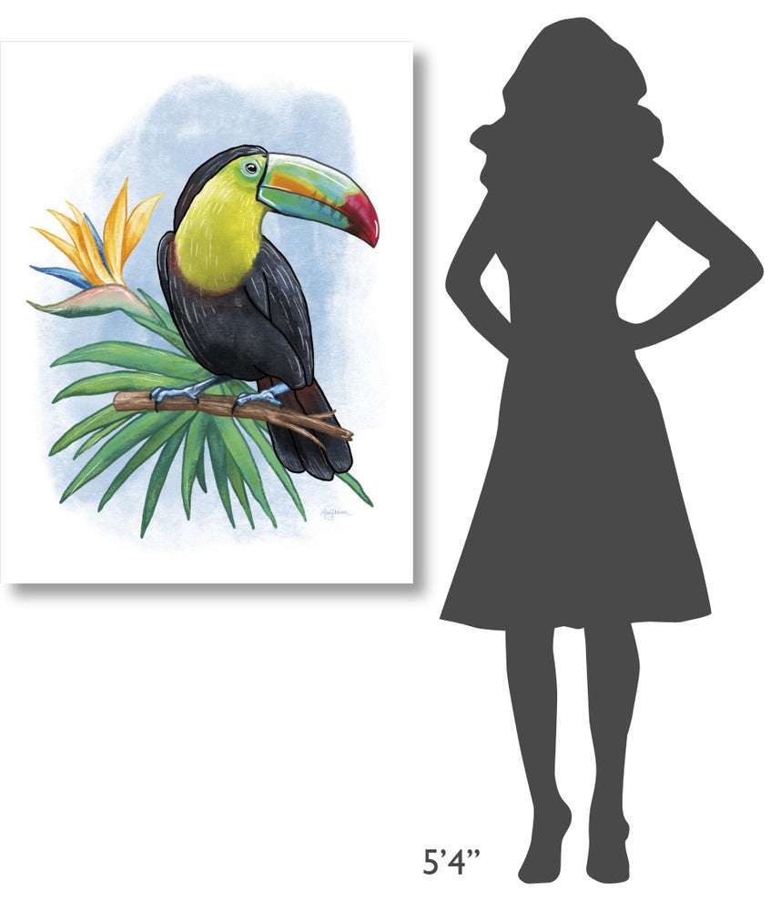 "Tropical Flair IV" Digital Paper Print by Mary Urban, 32"x42"