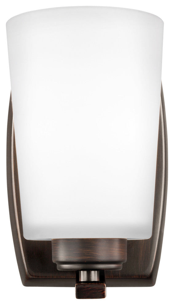 Generation Lighting 4128901 Franport 8" Tall Bathroom Sconce - Bronze