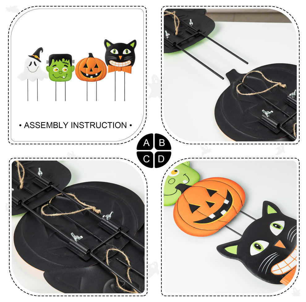 42.5"H Halloween Pumpkin Yard Stake