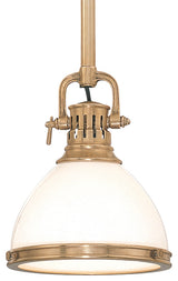 Randolph 1-Light Pendant, Aged Brass