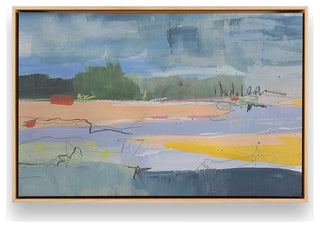 "Evening Radiance" - Abstract Interpretation of Dusk Canvas Art