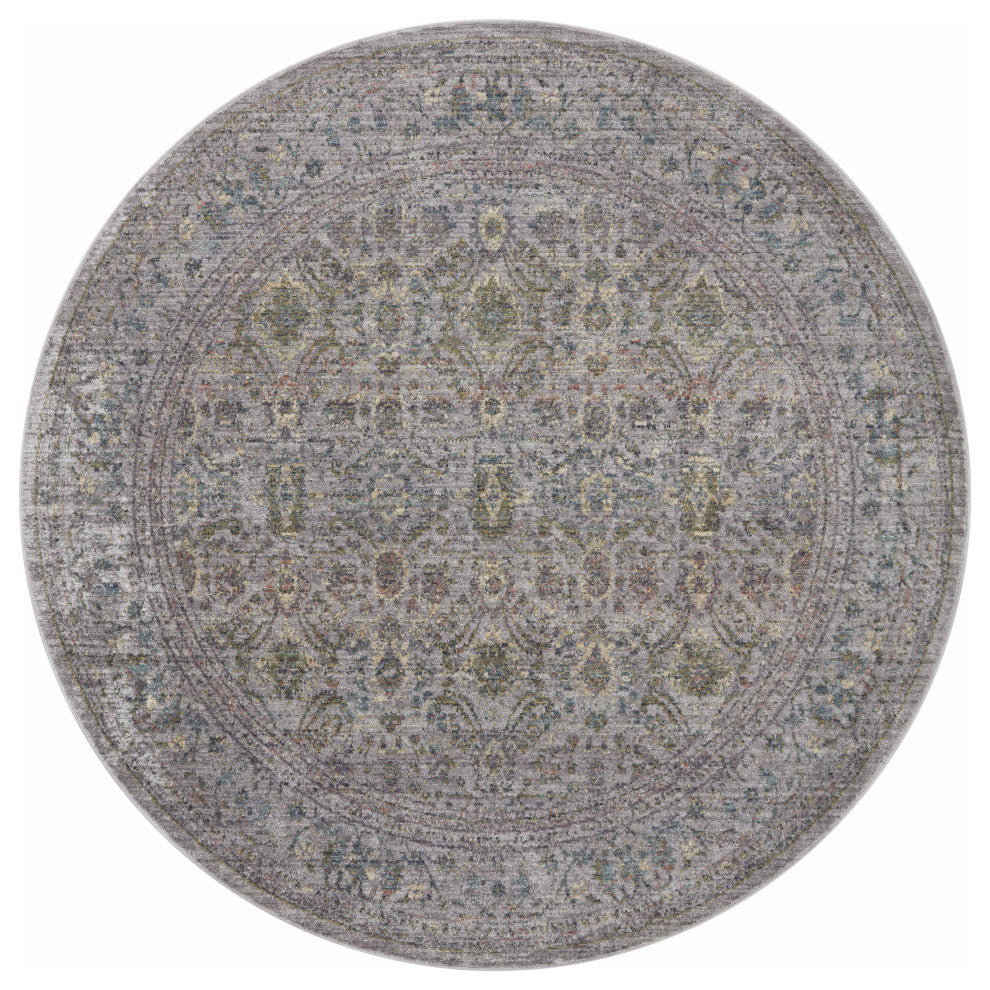 Jean Stoffer x Loloi Bradbury Grey / Multi 18" x 18" Sample Rug