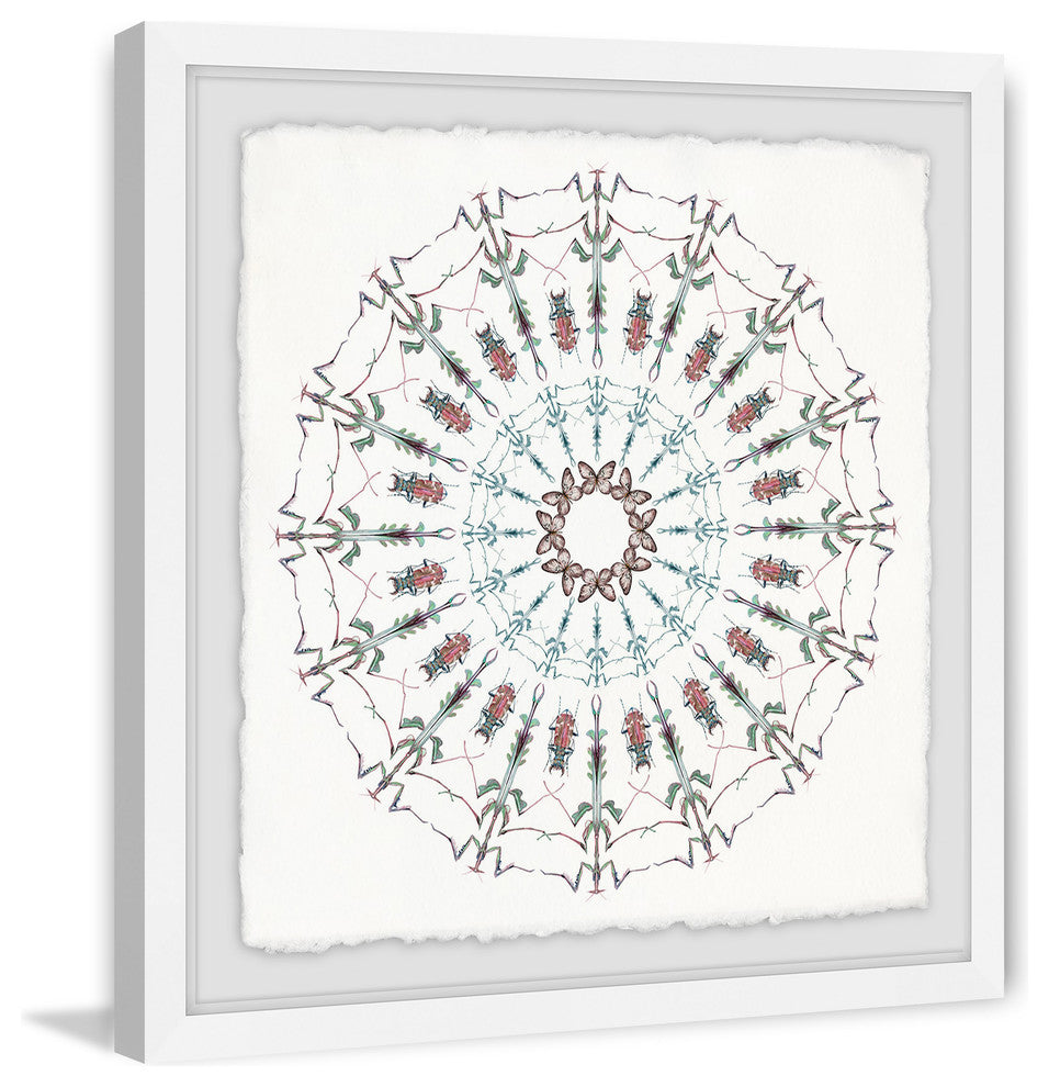 "Dance of the Bugs" Framed Painting Print, 18"x18"