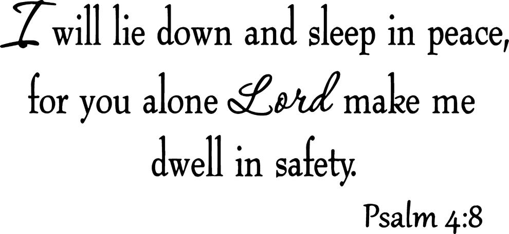 VWAQ I Will Lie Down and Sleep in Peace, for you alone Lord make me Dwell