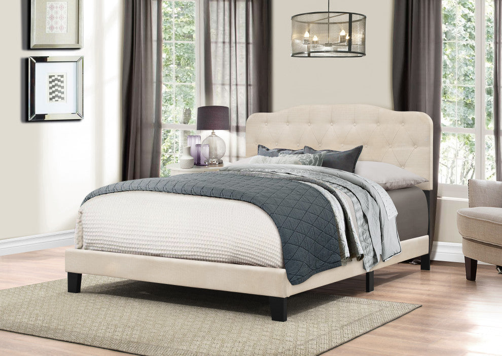 Hillsdale Nicole Contemporary Low Profile Queen Upholstered Bed