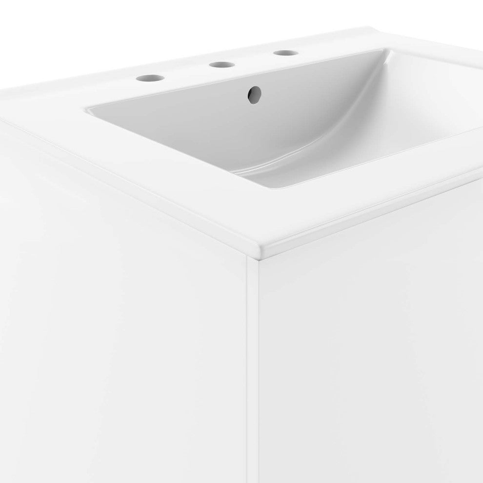Vitality 24" Bathroom Vanity, White White