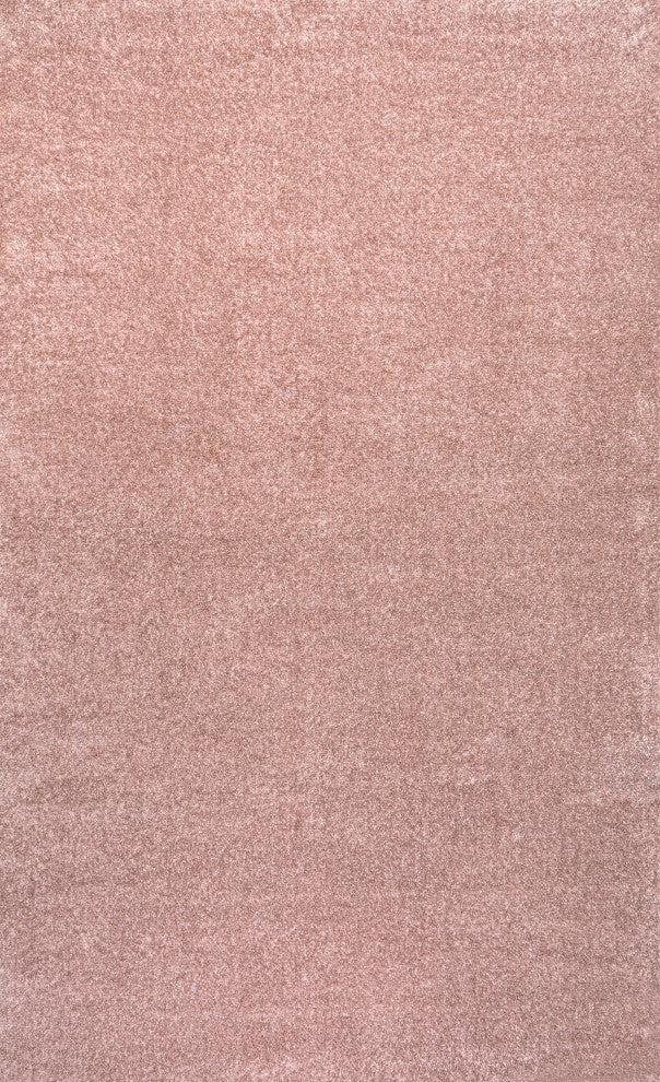 Haze Solid Low-Pile Runner Rug, Pink, 5 X 8