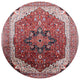 Ahgly Company Indoor Round Mid-Century Modern Area Rugs, 8' Round