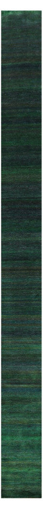 Runner Savannah Gabbeh Wool and Silk Hand-Knotted Rug 2' 5" X 31' 2" Q11906