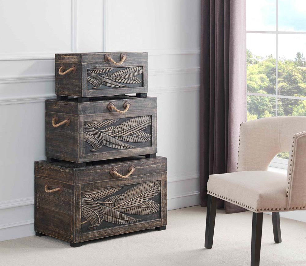 Set of Three Nesting Trunks