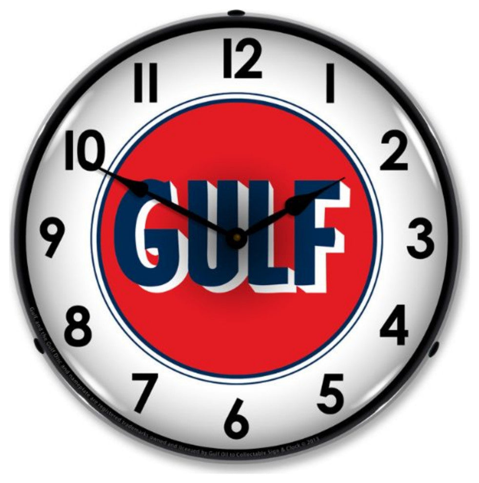 GO1303424 Gulf 1960 Clock