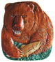 Shore Lunch (Bear) Knob Hand-tinted Antique Pewter