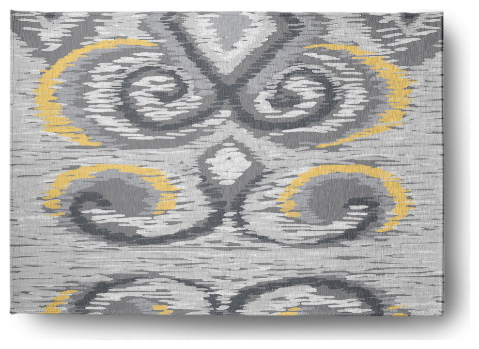 I-Cat Soft Chenille Area Rug, Gray, 5'x7'