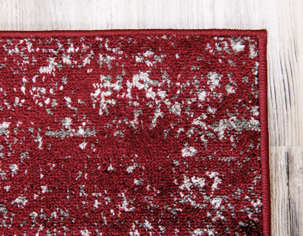 Unique Loom Burgundy Casino Sofia 4'x6' Area Rug