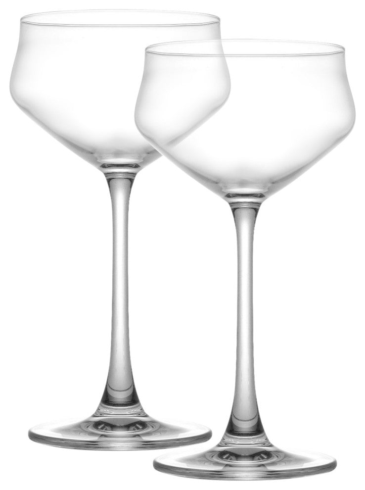 Bloom Coupe Crystal Glasses 9.2 oz, Set of 2