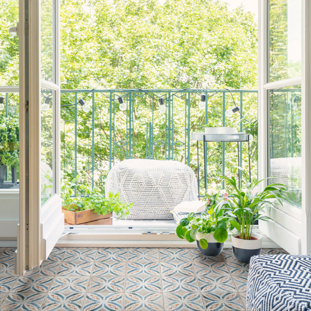 Kings Root Ceramic Floor and Wall Tile, Petal