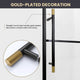 Losar Single Sliding Framed Shower Door, Matte Black, 56" W X 78"h
