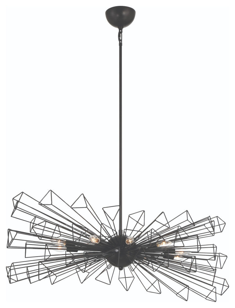 Dendelio 10 Light Chandelier, Black