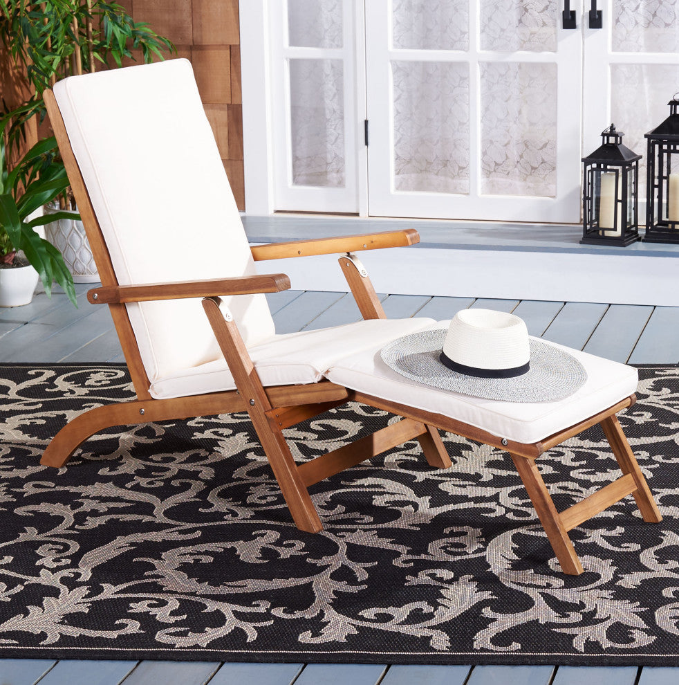Safavieh Palmdale Outdoor Lounge Chair Natural/beige