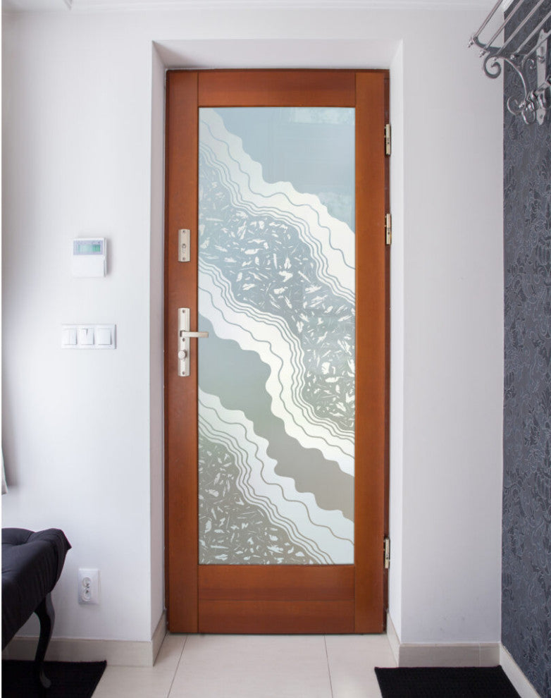 Pantry Door - Metamorphosis Peak - Primed - 28" x 80" - Knob on Right - Push...
