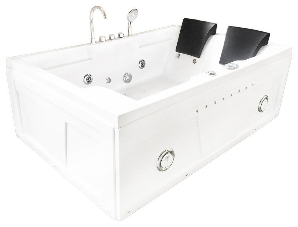 Whirlpool Bathtub 71"x47" Double Pump Heater, Yellowstone