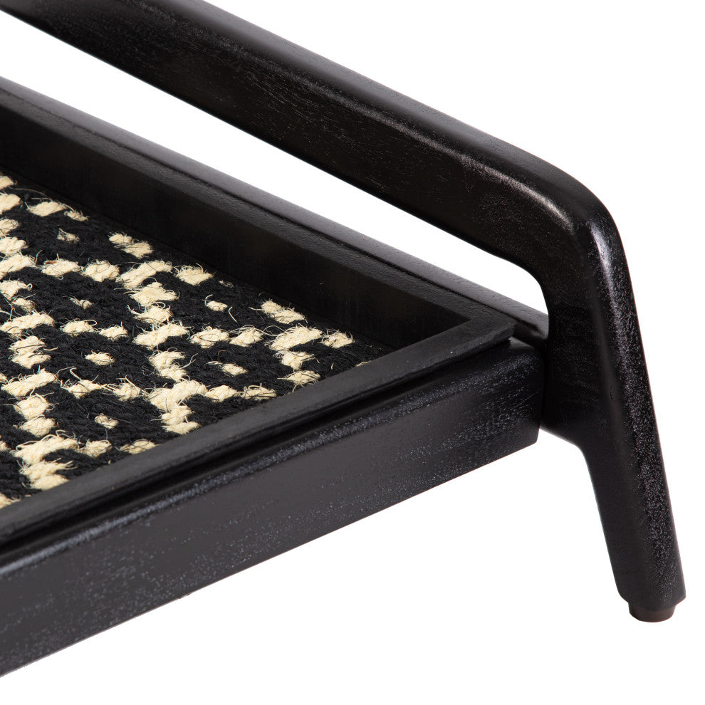Single-Tier Black Stand With 3-Pair Rubber Boot Tray Madagascar
