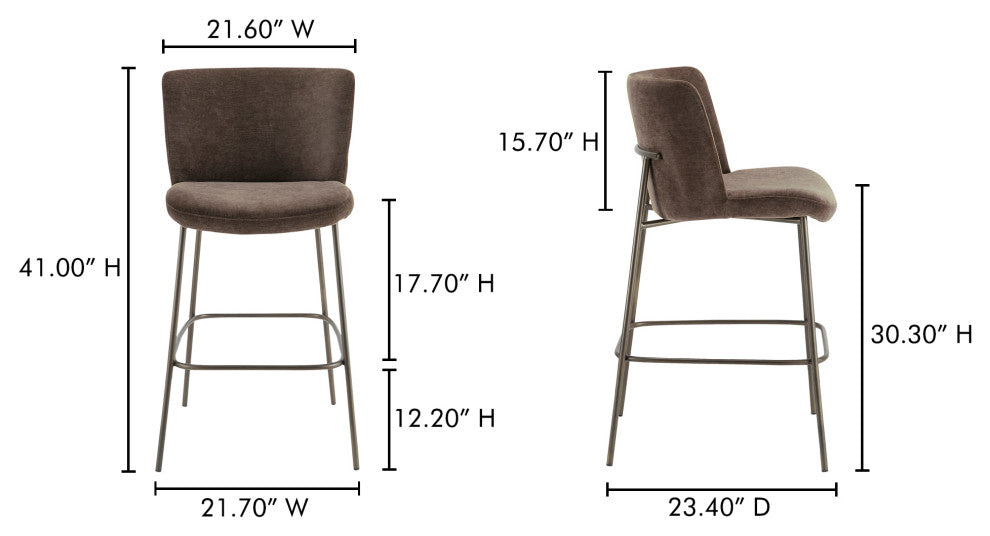 Early Bar Stool Dark Brown