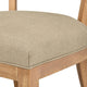 Elegant Tufted Dining Room Kitchen Chairs, Hemp