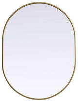 Elegant Lighting MR2A3040 Asha 30" W x 40" H Modern Oval Bathroom - Brass