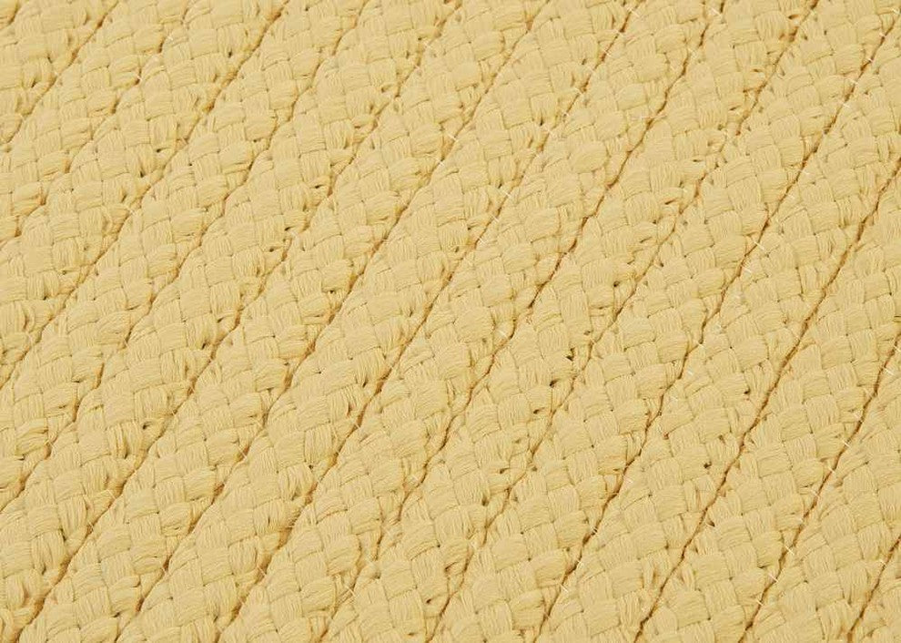 Simply Home Solid H833 Pale Banana Indoor/Outdoor Area Rug, Rectangular 2'x4'