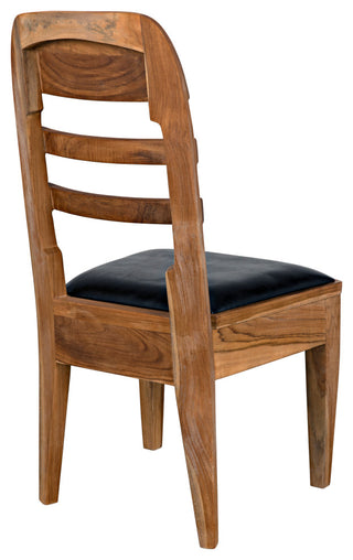Laila Chair, Teak With Leather