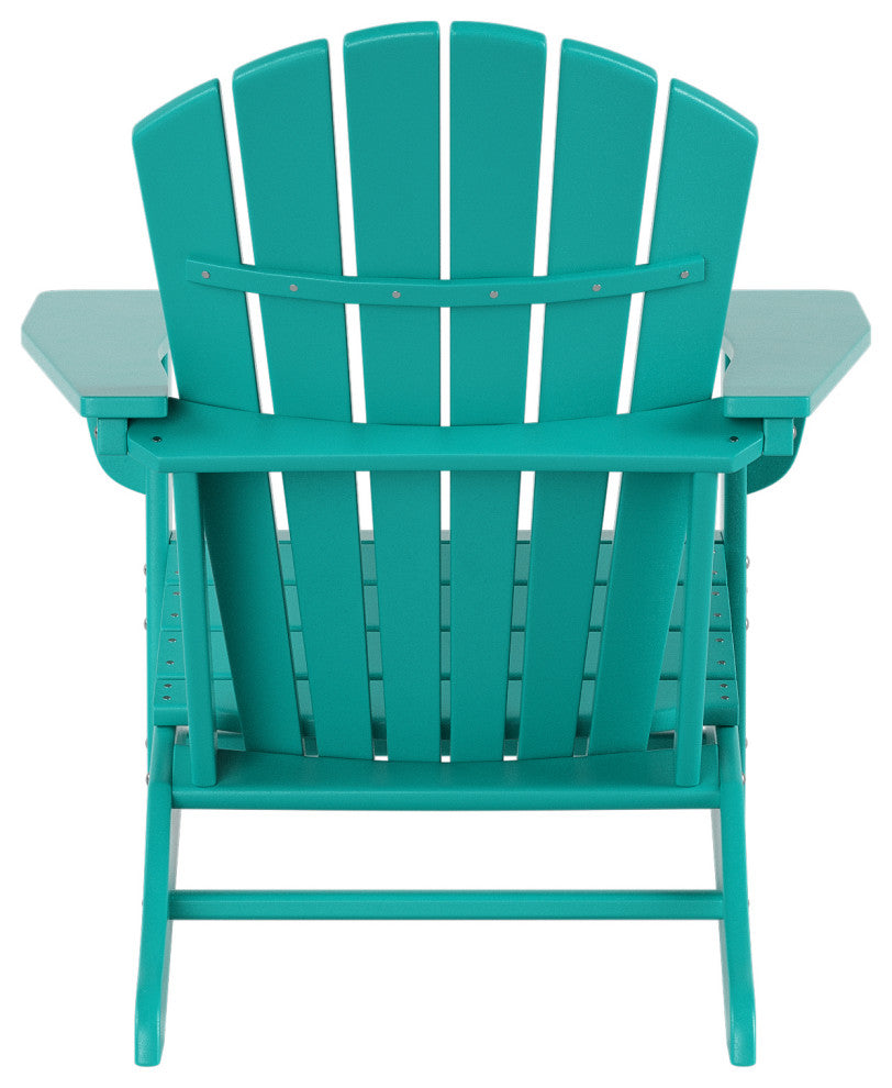 WestinTrends 2PC Outdoor Patio Adirondack Chair Set, Fire Pit Chairs, Turquoise