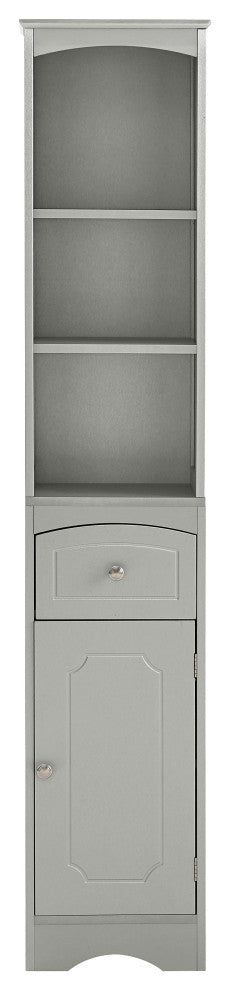 TATEUS Tall Bathroom Cabinet, Freestanding Storage Cabinet, Gray