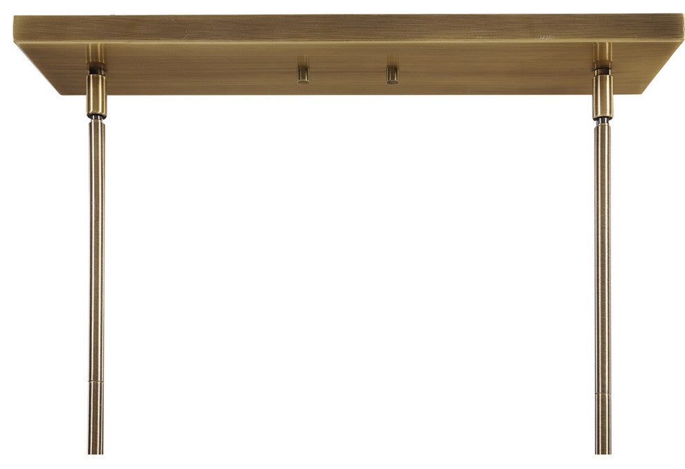 Uttermost Brookdale Industrial 3 Light Linear Chandelier 21346