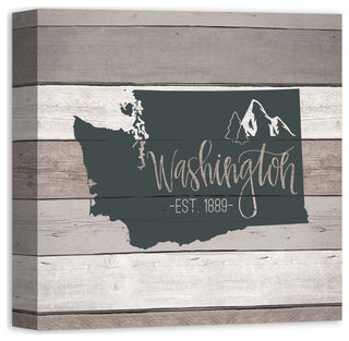 Washington Established 16x16 Canvas Wall Art