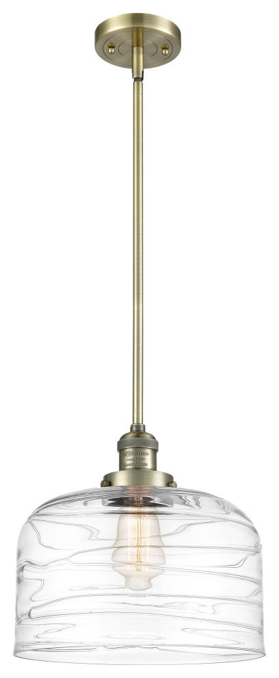 INNOVATIONS 201S-AB-G713-L-LED 1-Light Mini Pendant Antique Brass