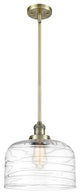 INNOVATIONS 201S-AB-G713-L-LED 1-Light Mini Pendant Antique Brass