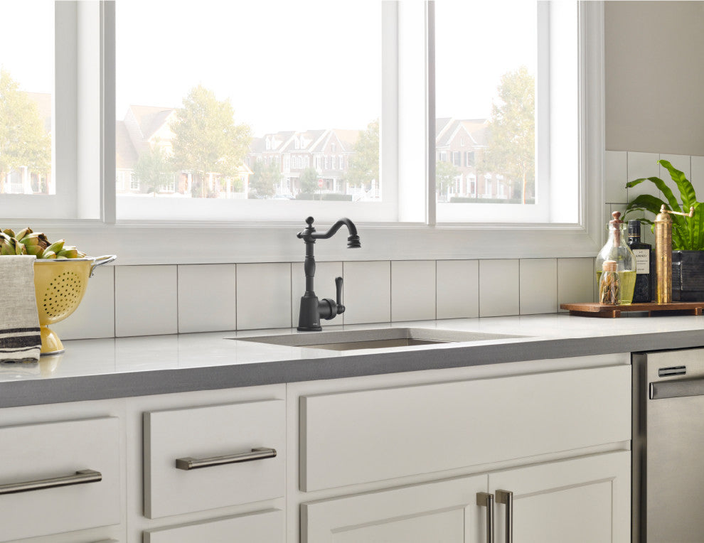 Opulence Single Handle Bar Faucet, Satin Black