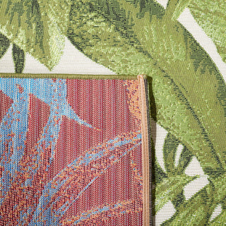 Safavieh Barbados Collection Indoor-Outdoor BAR598 Rug, Ivory/Green, 4'x6'